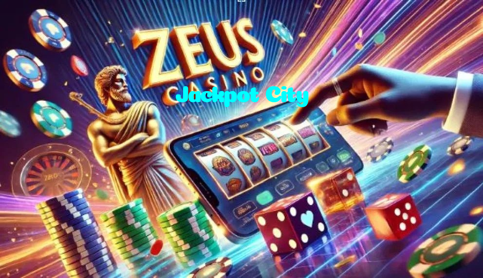 Jackpot City casino presented on mobile device in Pakistan with slots and live games